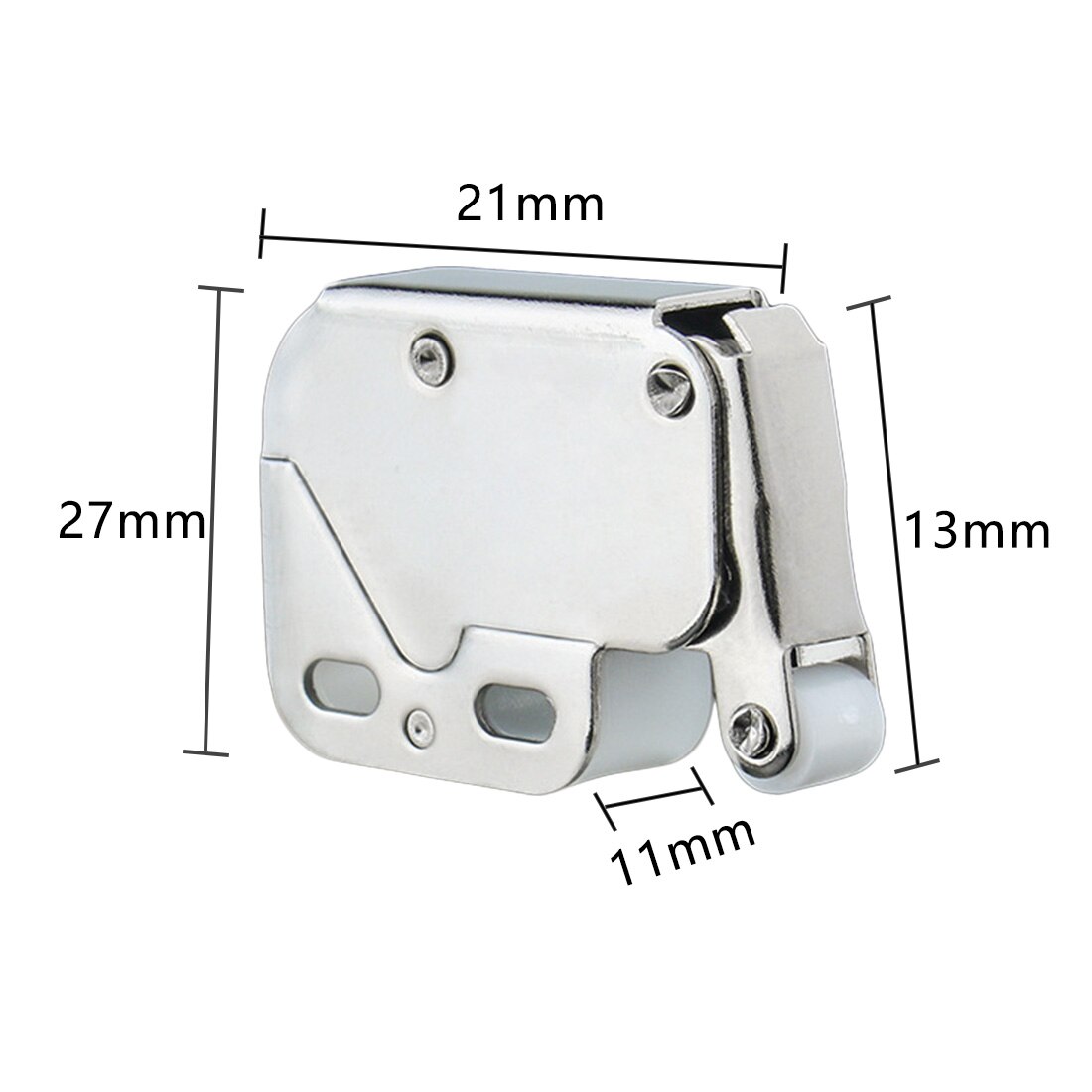Mini Push spring clip Lock Catch Latch Cabinets Anti-Theft Cupboard Doors Lock With Cross Keys For Furniture Hardware 34 x 27mm