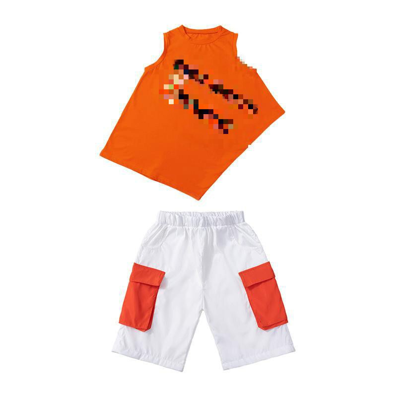 Vêtements Cool Hip Hop pour enfants, hauts amples irréguliers, t-shirt, Shorts décontractés pour garçons, Costumes de carnaval Jazz, vêtements de rue