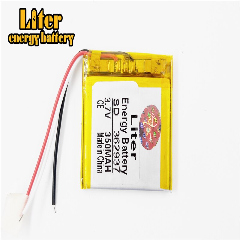 3 linie 3,7 V 350mAh 362937 Lithium-Polymer Li-Po li ionen Akku zellen Für Mp3 MP4 MP5 GPS