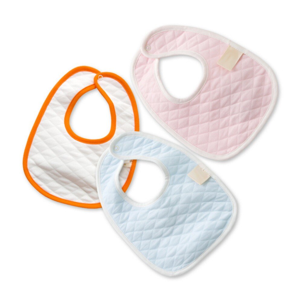 Cute Solid Color Baby Waterproof Bib Kids Infant Lunch Apron Soft Saliva Towel Avoid Dirty Clothes Toddler Eating Accessory