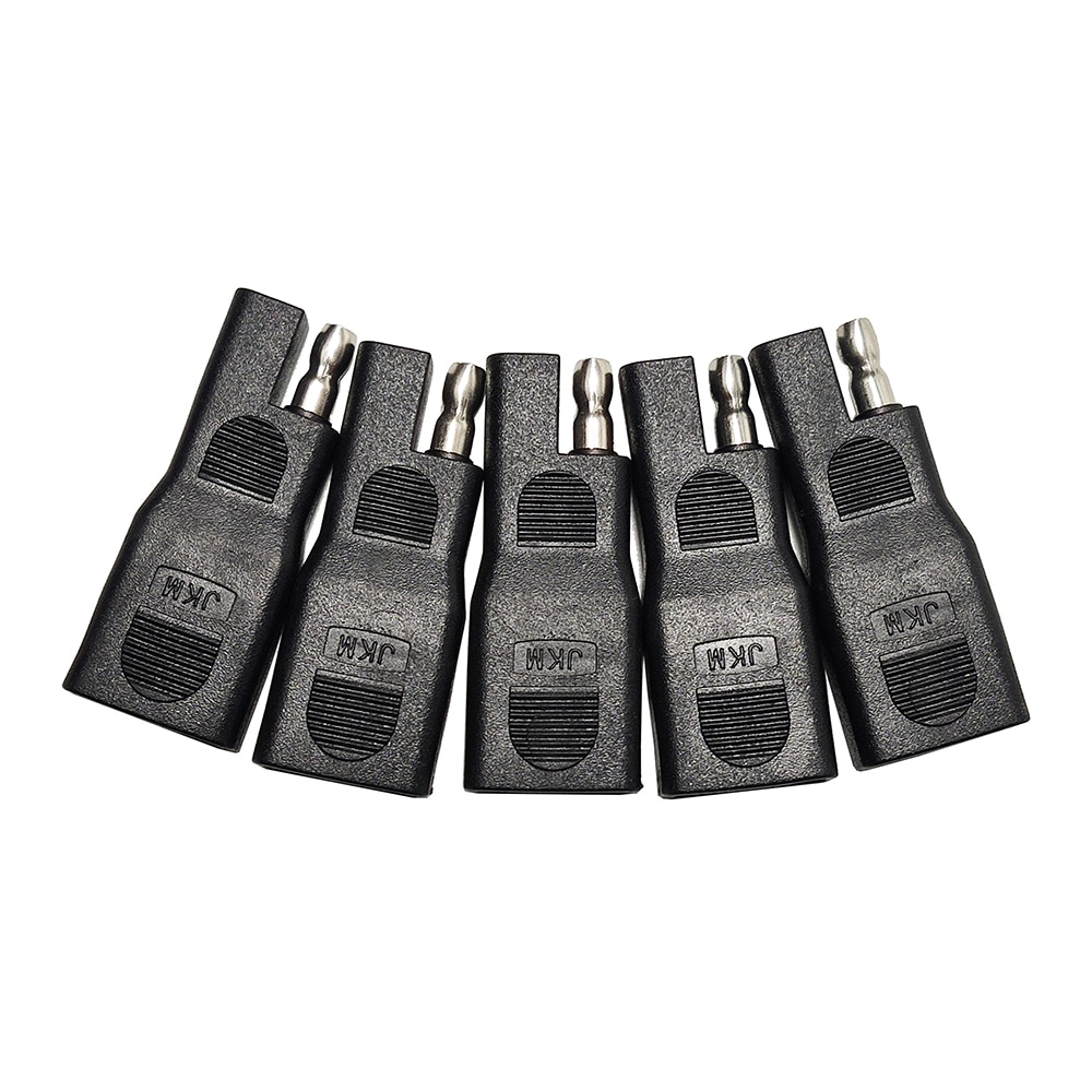 JKM SAE Reverse Adapter Bullet Plug Fully Wrapped Shell Connector For Solar Panel Battery Charger Polarity Exchange