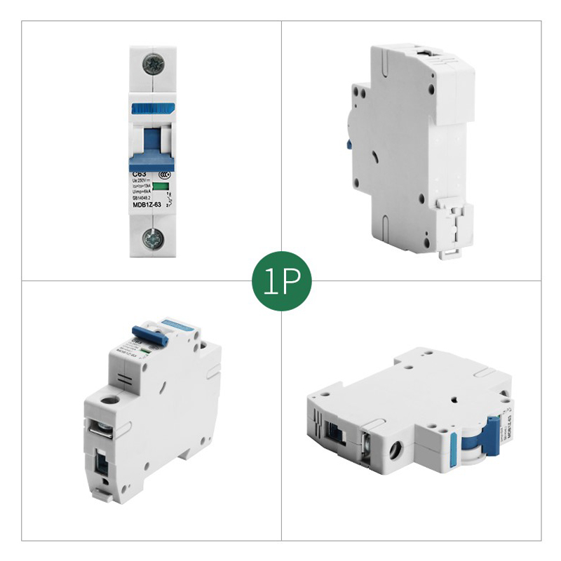 Solar DC Air Circuit Breaker 1P 2P 3P 4P Atmosphere Switch Defence Tripping Operation for solar energy system: 1P 63A