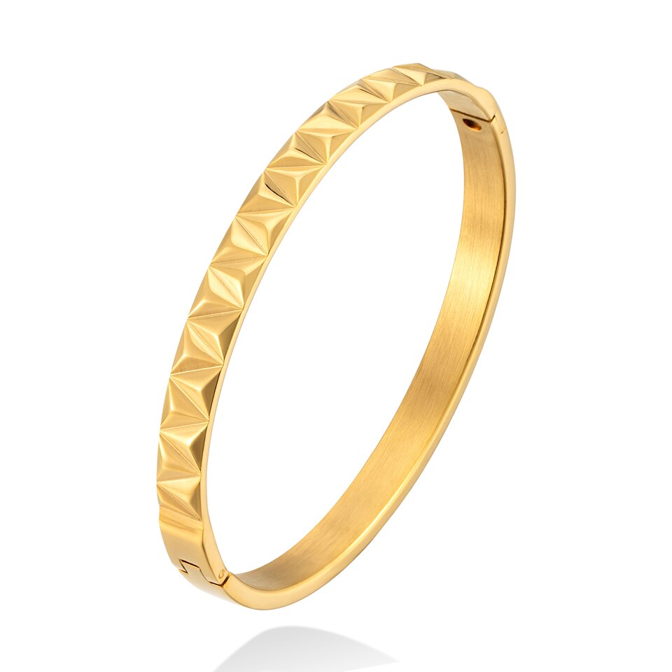 Braccialetti femminili di amore del braccialetto del filo intrecciato dell&#39;acciaio inossidabile più venduti, regali del partito, commercio tutto&#39;ingrosso dei gioielli: Luce di Colore Giallo Oro