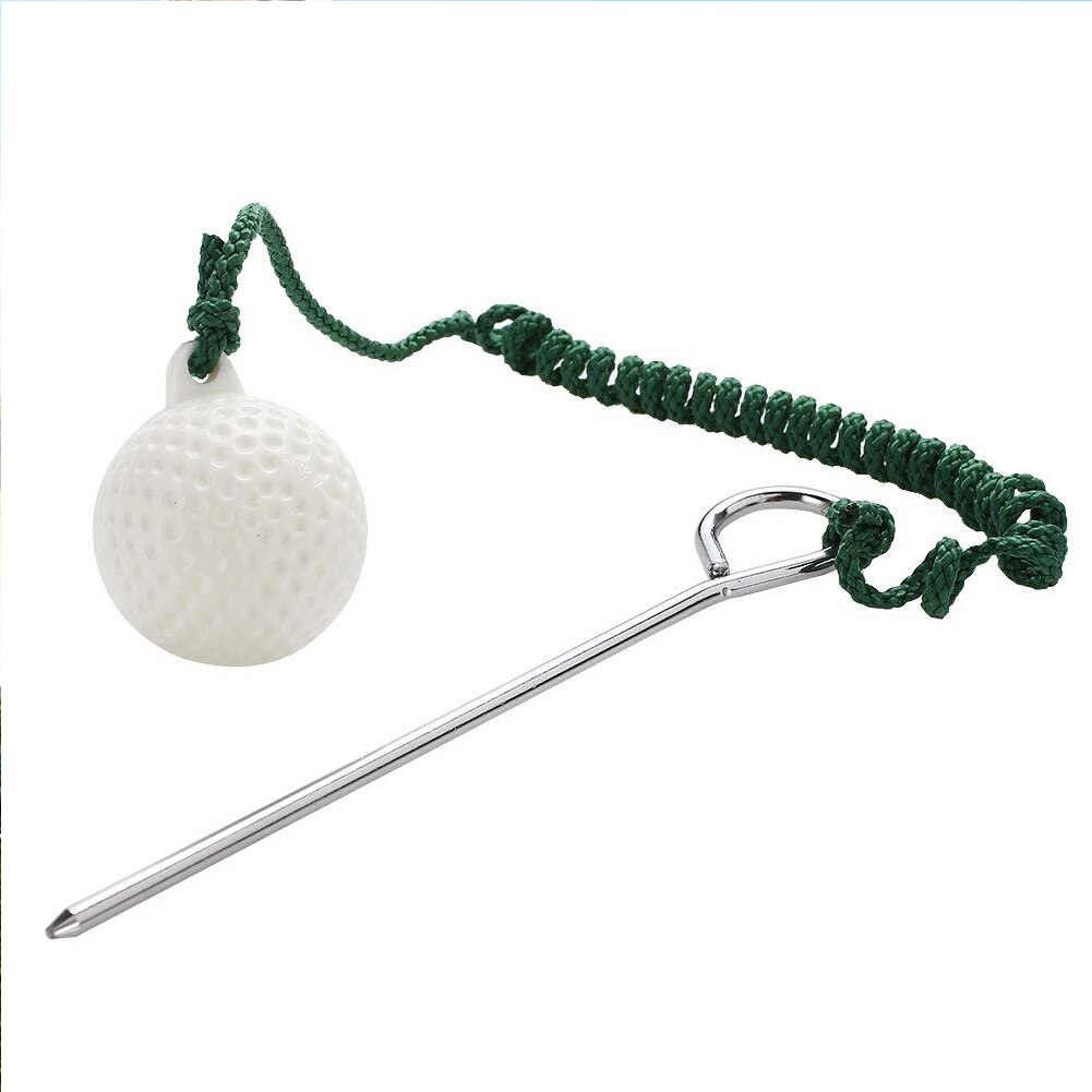 Durable Hit Swing Accessory Practice Shot Plastic Practical Golf Ball Sport With Rope Outdoor Beginners Training Aids