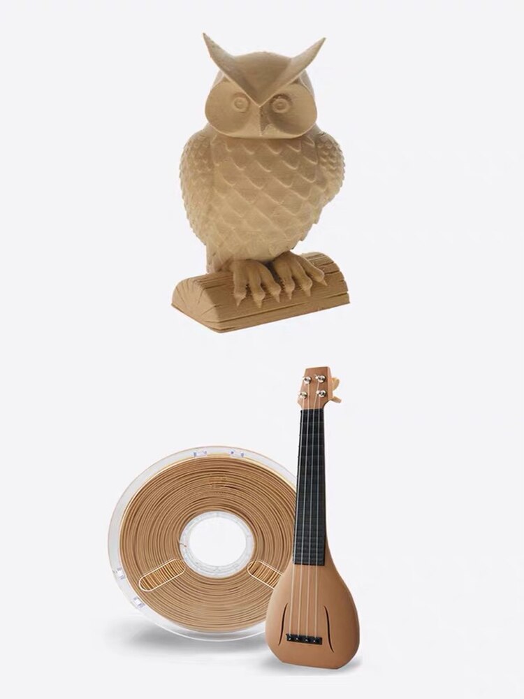 3d skrivare filament pla filament imiterad trä 1.75 mm 2.85mm utskrift 0.5/1kg mörkt ljust trä mahogny färg skrivartillbehör