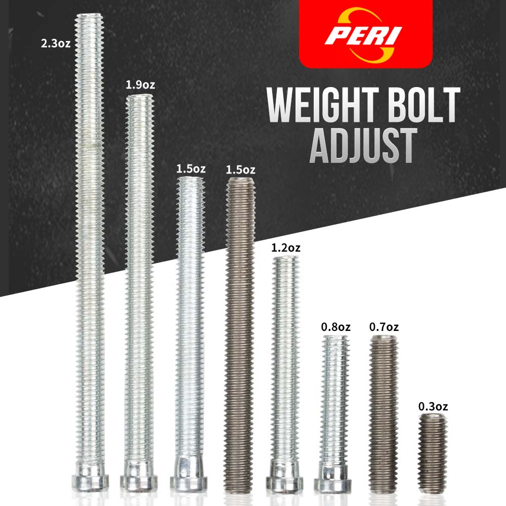 Peri peso parafuso ajustar peso 2.3oz/1.9oz/1.5oz/1.2oz/0.8oz/0.7oz/0.3oz/oz 8 peças de acessórios de bilhar ajustáveis do parafuso do peso