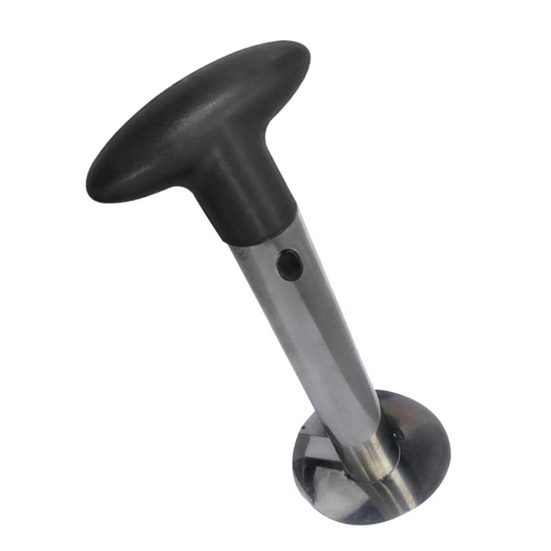 1 piezas de acero inoxidable piña pelador cortador fruta cortador Corer de la herramienta de cocina portátil con mango de plástico: Gris