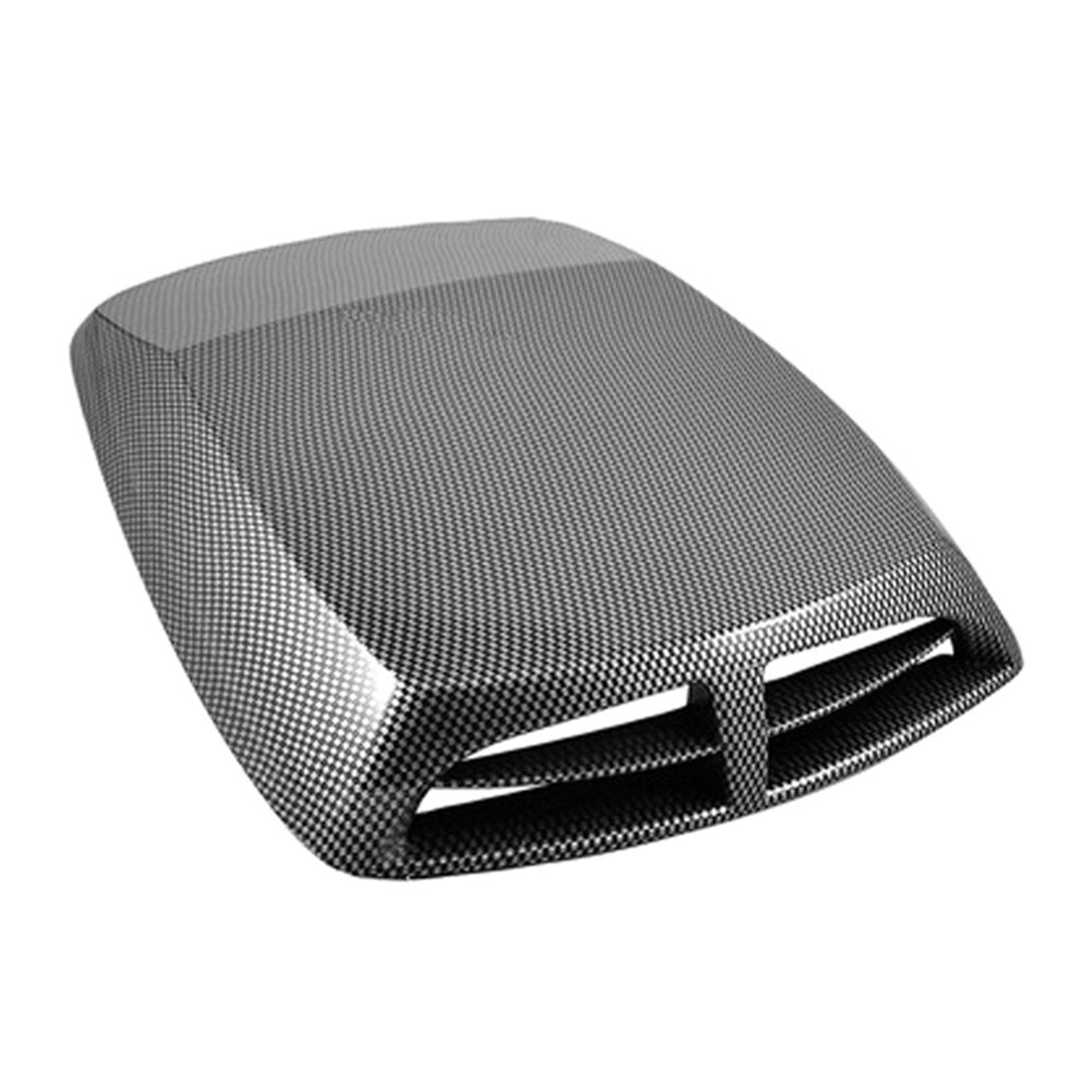 Universal Cars Air Flow Intake Hood Scoop Vent Bonnet Cover DIY Auto Styling Decorative Accessories: Carbon Fiber Color
