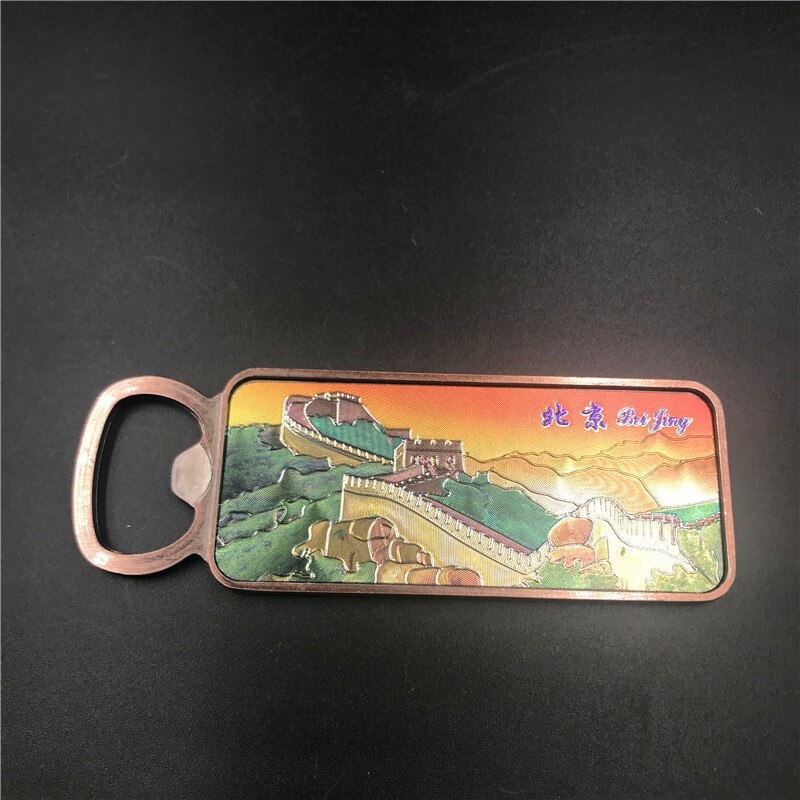 Metalen flesopener koelkaststickers koelkastmagneet shanghai toerisme souvenirs luxe magnetische stickers chinese stijl: 7