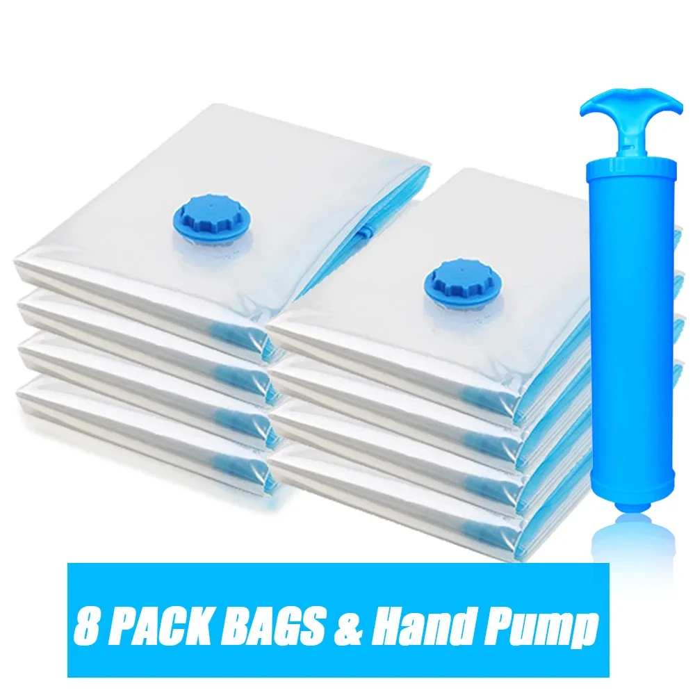 8/4/3PCS Reistassen Bespaar Ruimte Opbergtas Organizer Vacuümdeken Zak Vacuümzak Kleding Kussen Beddengoed DekenOpslag: XL / green