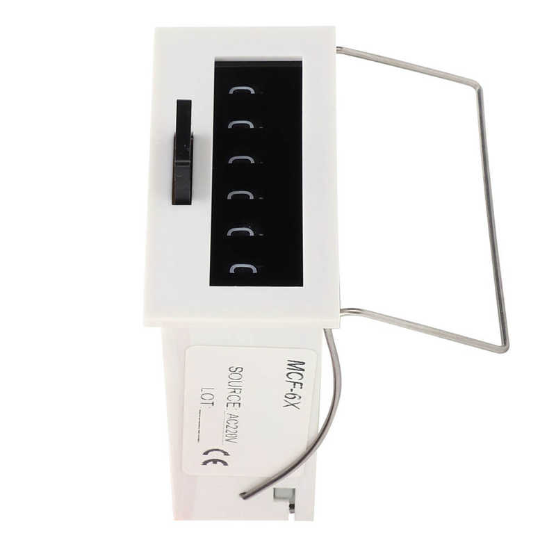 Electromagnetic Pulse Counter 6‑Digit Modules ABS Material MCF‑6X 0‑999999 1.5W AC220V