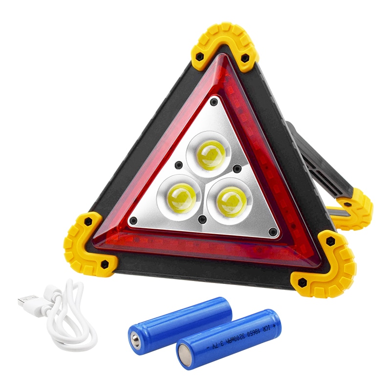 4 Modes Oplaadbare Led Noodverlichting Waarschuwing Gevaar Trilight Driehoek Voor Voertuig Afbraak Auto Veiligheid Kits Accessoires