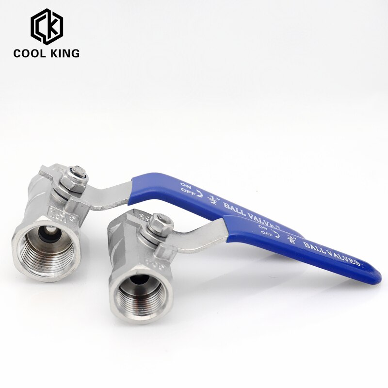 Dn8 dn10 dn15 dn20 dn25 1pc kulventil invändig gängad rostfritt stål kulventil  ss304 bsp 1/4 " 3/8 " 1/2 " 3/4 " 1 " 1-1/4 " 1-1/2 "