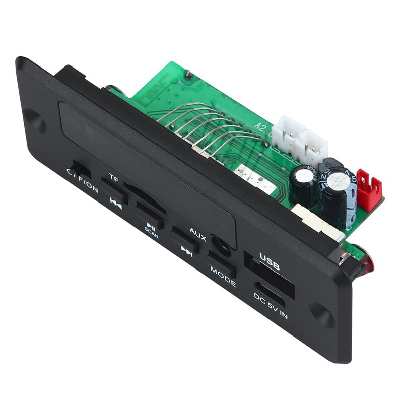 2 x 3w forstærker  mp3 dekoderbræt 12v bluetooth 5.0 30w bil fm-radiomodul understøtter tf usb aux