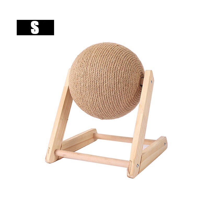 Scratball Toy Kitten Sisal Board Cat Scratcher Sisal Rope Ball Kitten Interactive Grinding Paws Toys Scratch Board Pet Furniture: B-L type-S