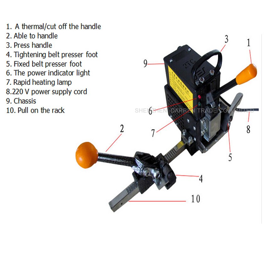 1pc Portable electricity melt baling press Manual packing machine Plastic tape wrapping machine baler tools