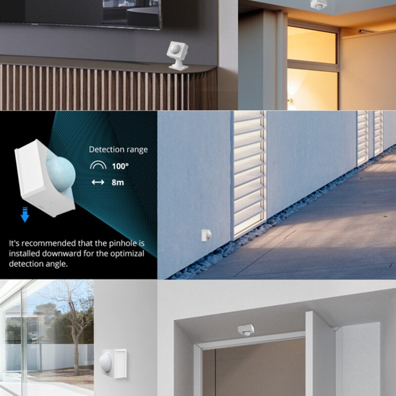 Sonoff PIR3-RF Rf 433Mhz Motion Sensor Smart Scènes Dual Mode Alarm Sync Via Ewelink App Automatisering Werken Met RF433 brug