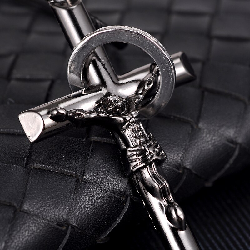 Mode Kruis Ketting Jezus Christus Crucifix Ketting Man Hangers Met Ketting Unisex Vrouwen Sieraden Mannen Festival