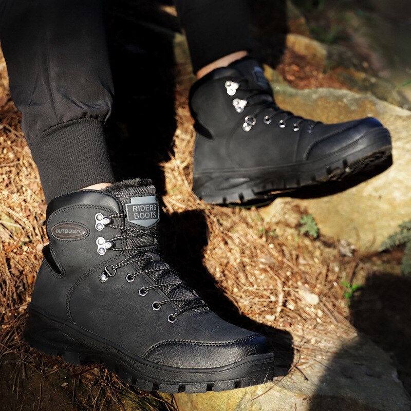 Sneeuwlaarzen voor Mannen, Winter Comfortabele Anti-slip
