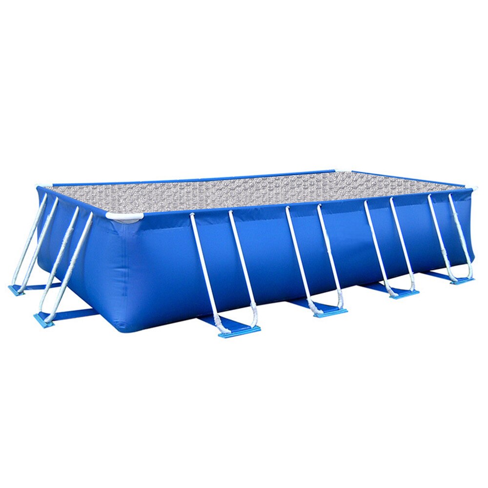 Zwembadafdekking beschermend lichtgewicht regenbestendig zwembadafdekking regenbestendig bovengronds tuin schoon houden lichtgewicht gemakkelijk te gebruiken opvouwbaar