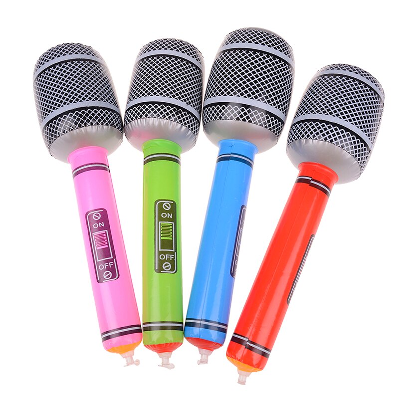 Inflatable Musical Toys For Children Kids Instruments Microphone Set Cool Fun Party Supplies Stage Decorations Prop