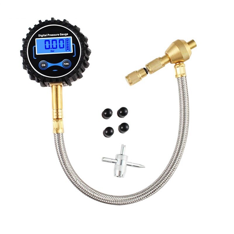 Digitale Display Manometer Multifunctionele Manometer Manometer Ontluchting Koper Joint Rvs Air Pijp