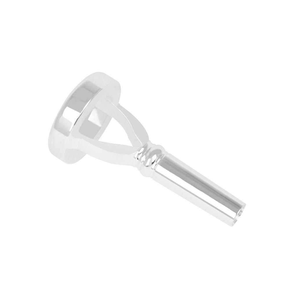 Silver-plated + Brass Trumpet Mouthpiece Musical Trumpet Accessories Parts
