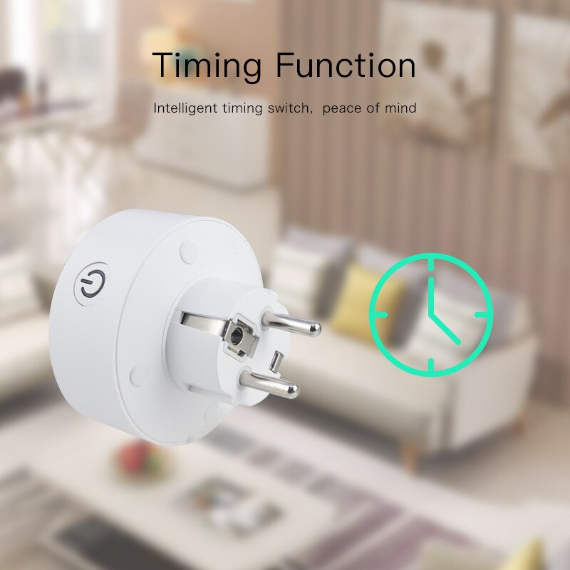 Smart Socket 10A European Standard Wifi Smart Socket Remote Control With Recording Power Function Voice Control