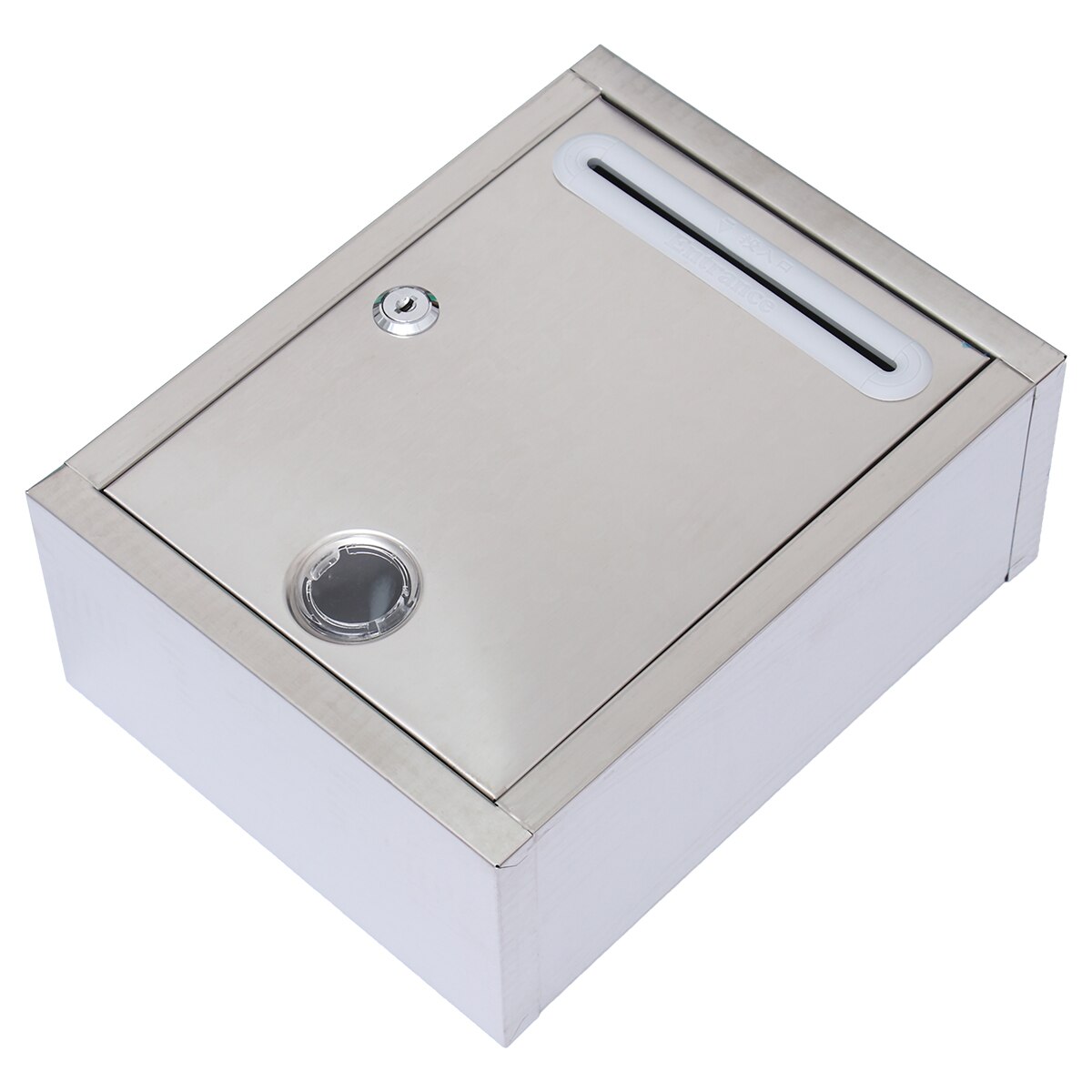 1 pcs Suggestion Box Wall Hanging Mailbox Stainless Steel Mailbox Suggestion Box for School