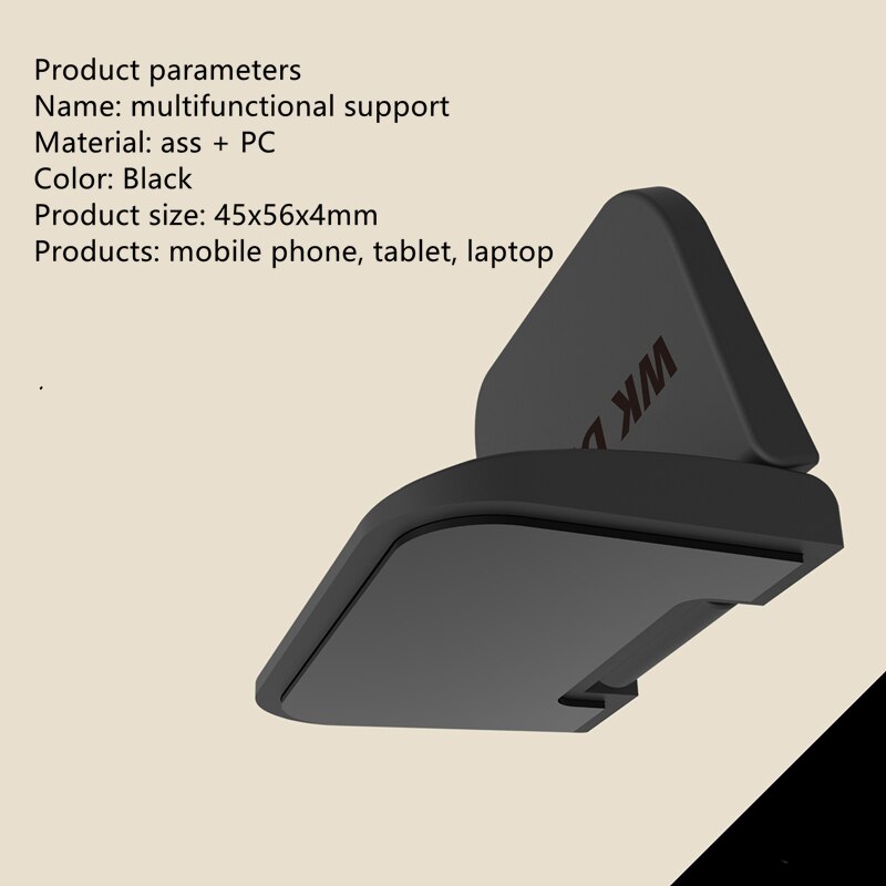 Notebook computer multifunktionel mobiltelefon holder ipad tablet bærbar mini lille varmeafledningsbase magisk klistermærke