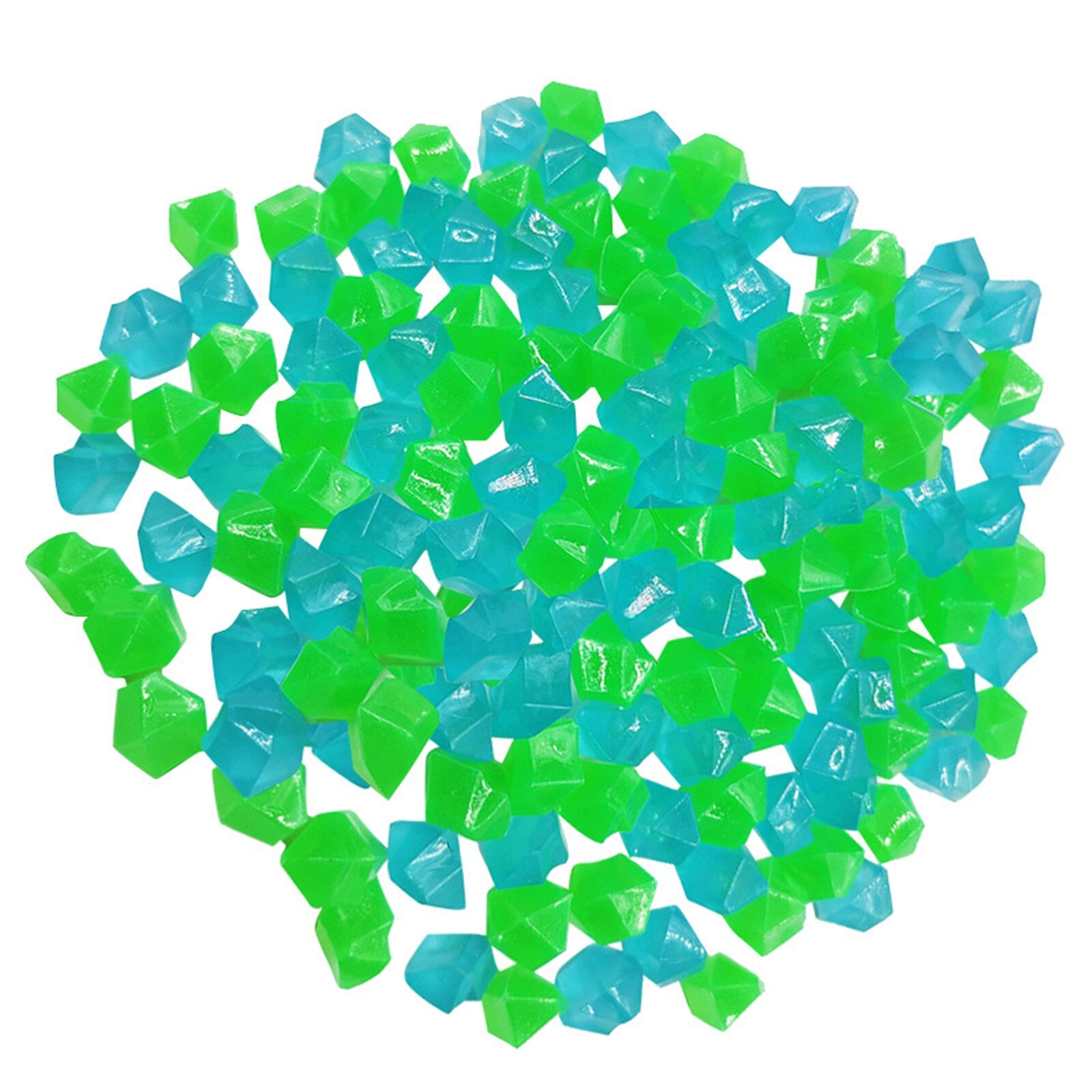 300 Pcs Garden Decor Luminous Stones Glow In Dark Decorative Stones Rocks for Walkways Garden Path Patio Lawn Garden Yard Decor