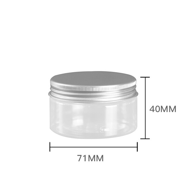 100ml 120ml 150ml klar lille flaske prøve plast kosmetiske beholdere tomme øjenskygge læbepomade ansigt creme krukke potter: 100ml