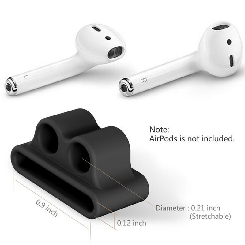 5 teile/satz Silikon Drahtlose Bluetooth Kopfhörer Fall Für Airpods 1 2 Apple TWS Ohrhörer Kopfhörer zubehör Schutzhülle: black Holder