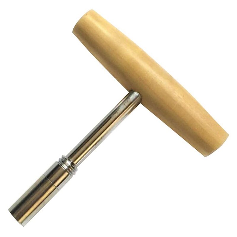 1 Pcs T Shape Piano Tuning Hammer Wrench Hardwood Handle Spanner Suitable for Piano Installation