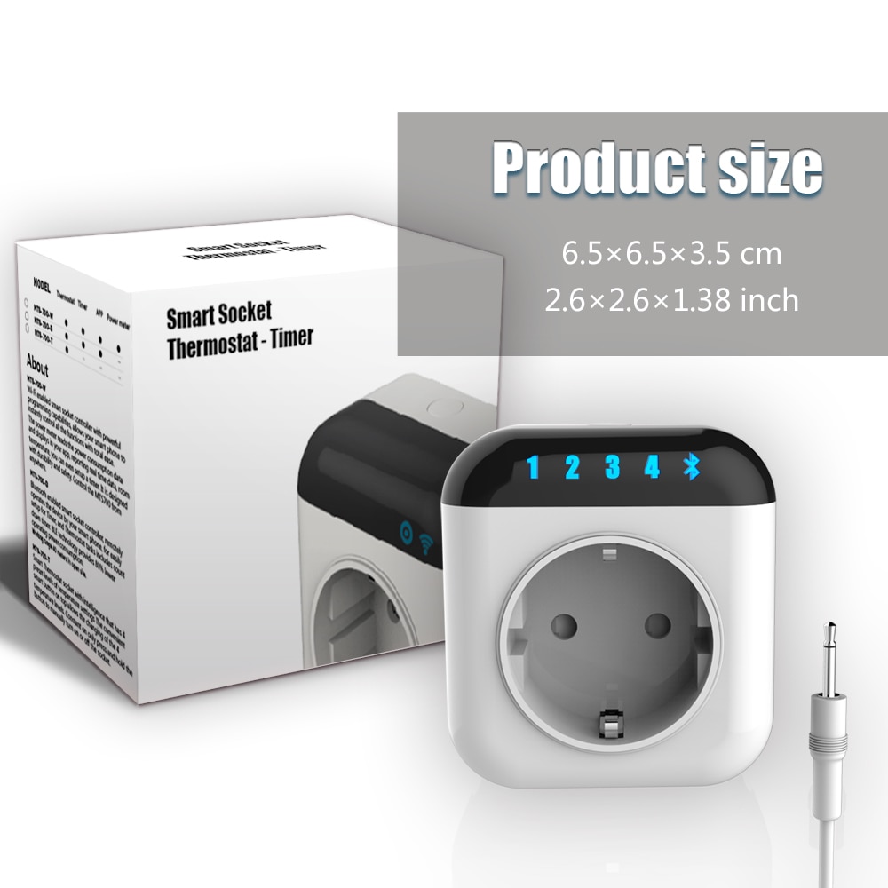 Nashone Wifi Smart Thermostat Temperature Controller Heat and Cool Model Control By Wifi App Smart Socket Thermostat 220v EU