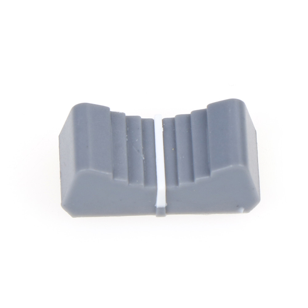 Cap Botão Fader Misturador de Mesa Sensível Ao Toque Deslizante Com Nervuras Cap Botão do Interruptor 10 pcs 8mm: Cinza