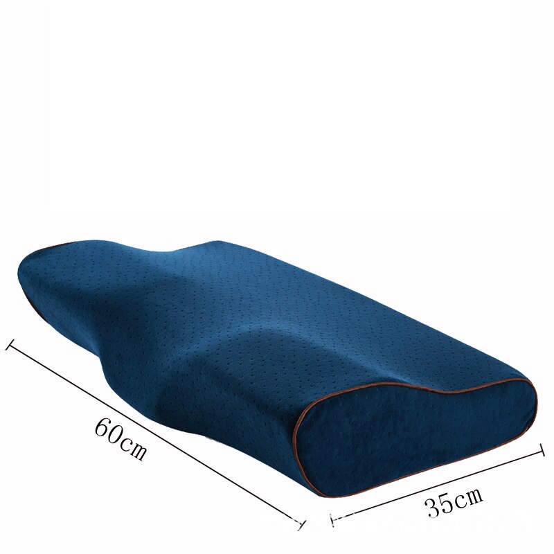 Corthopedic nakke pute minne skum pute for søvn cervical puter konturert ortopedisk minne skum pute for nakkesmerter: Skjul farge