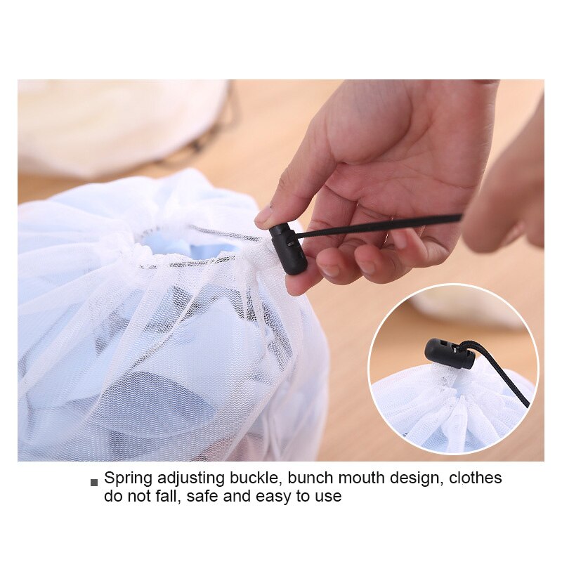 3 Sizes Washing Laundry Bag Drawstring Mesh Laundry Bag Clothing Care Underwear Bra Socks Underwear Organizer Washing Bag