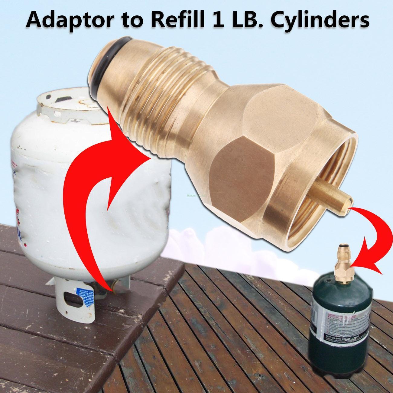Varmelegeme komfur lille tank cylinder refill 1 lb adapter til lp propangasflasker