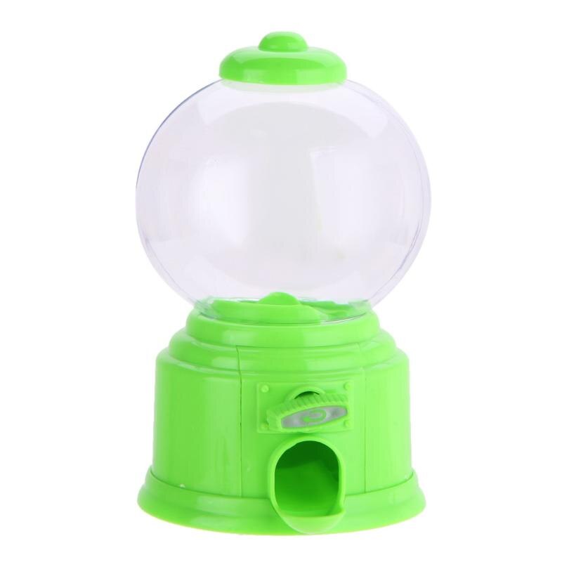 Mini máquina de dulces bonitos, dispensador de chicles, hucha para niños, juguete de Navidad, de cumpleaños, caja de dulces: green