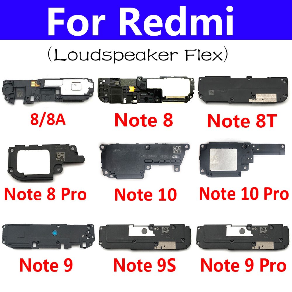 Loudspeaker For Xiaomi Redmi Note 8T Loud Speaker Buzzer Ringer For Redmi 7 7A 8 8A 9 9A 9C 9T Note 8 9 9S 7 10 10s Pro 5G