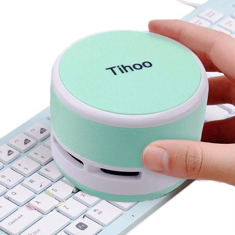 Tihoo Keyboard Vacuum Cleaner Office Gadgets Computer Desktop Table Dust er for Eraser Shaving Table Cleaner