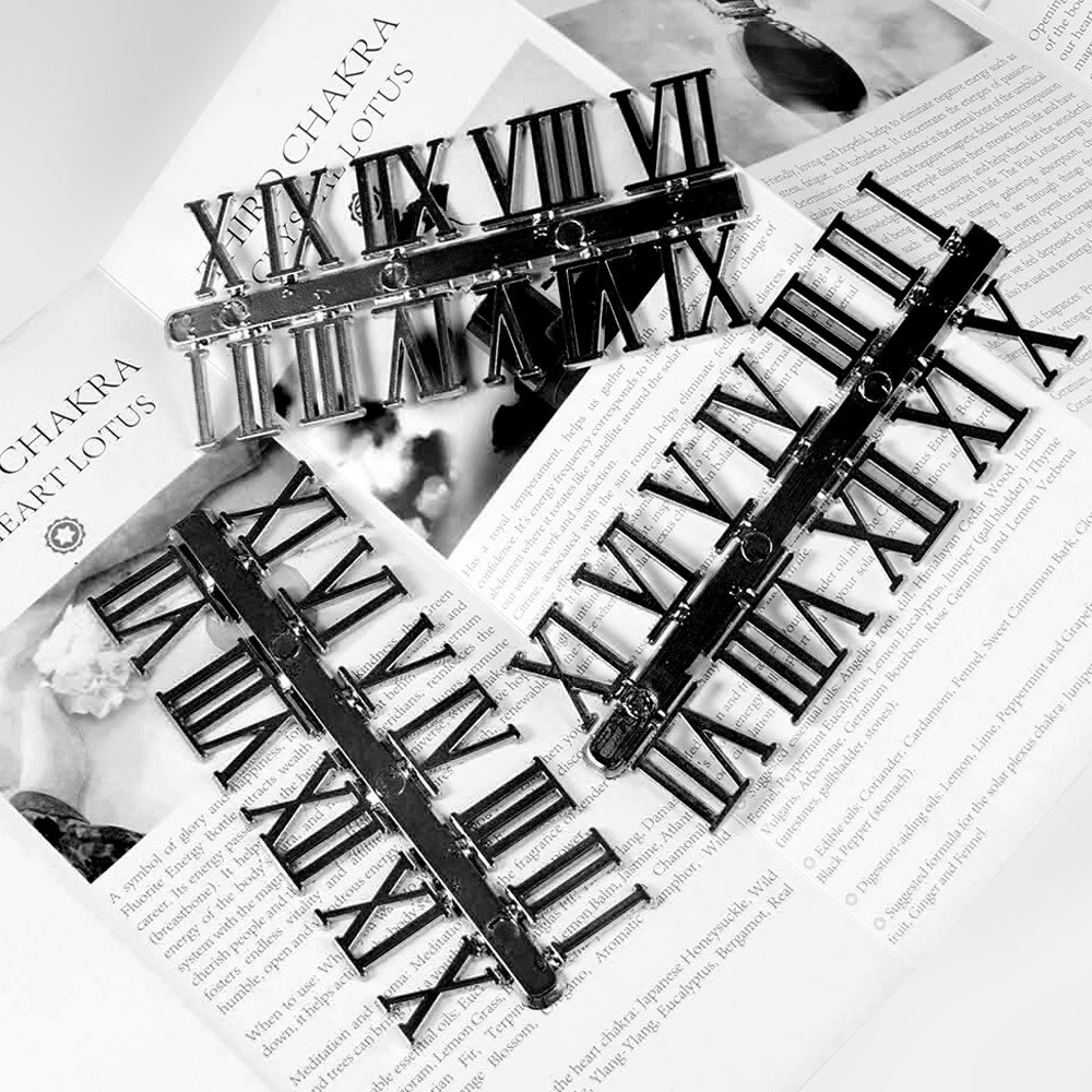 5 stuks klokbewegingsnummer plastic romeinse cijfers klokaccessoire voor doe-het-zelf klok maken klokbeweging voor klok thuis