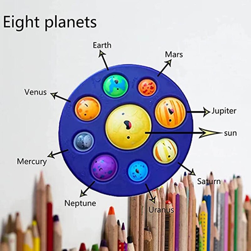 83XC Mixed Color Simple Dimple Fidget Keychain Adult Toy Mini Dimple Fidget Toys Pressure Reliever Board Controller Education