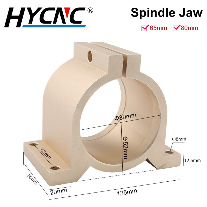 Gravur Maschine Spindel Halten Leuchte 65mm 80mm Mit Griff Aluminium Profil Feste Spannfutter Cnc-holzbearbeitung Spindel Halterung
