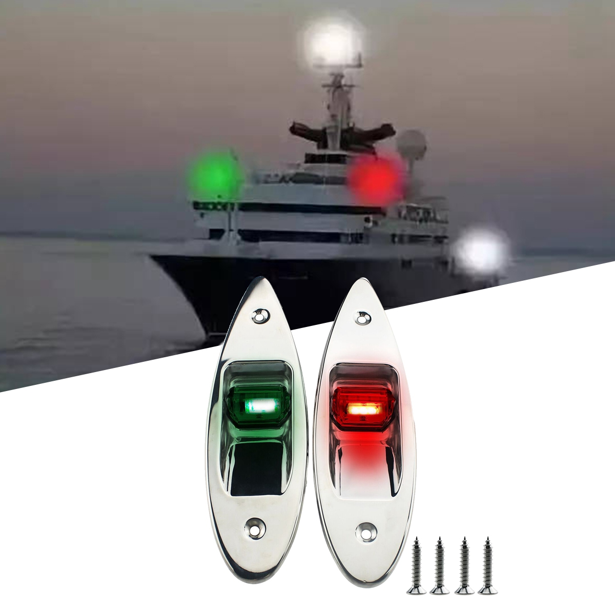 Led Tweekleurige Universele Navigatie Scheepsboot Signaalverlichting Levert