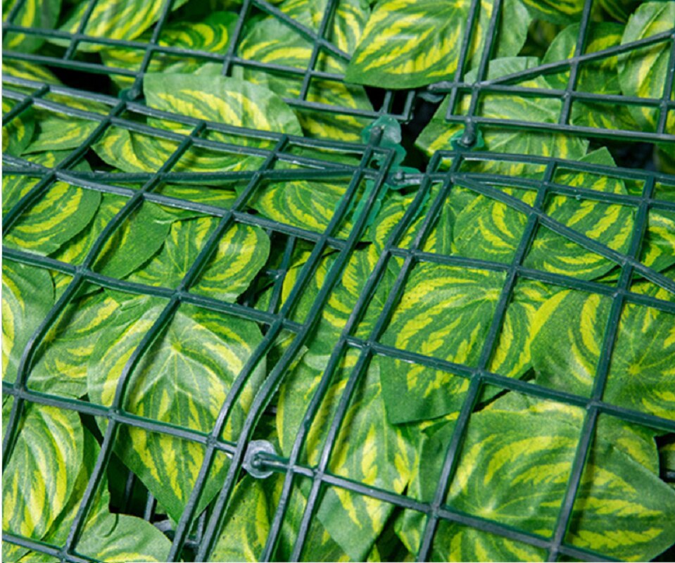 Simulation hegn grøn plante blade kunstigt hegn net grøn ananas blad terrasse hegn simulering plante hegn