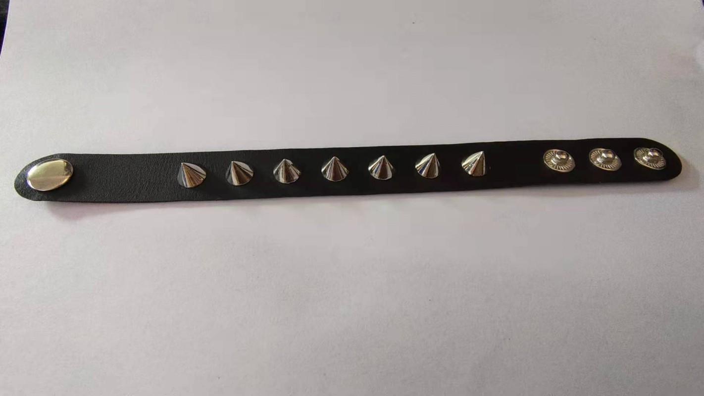 Straße Punk gotisch Jahrgang gespickt Niet Leder Armband Charme Armbänder Pro Frauen einzigartig spitz Armband: Stil 2 siver