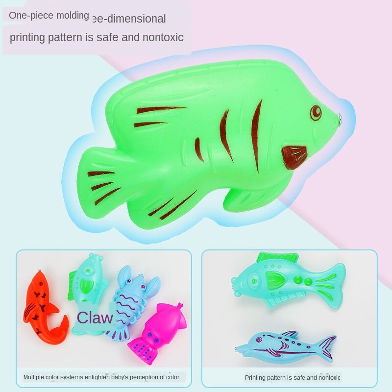 1-5-Jaar-Oude Hengel Simuleert Speelgoed Vissen Zwembad, ontwikkelt Speelgoed Om Trein Hand En De Hersenen Coördinatie Vermogen.