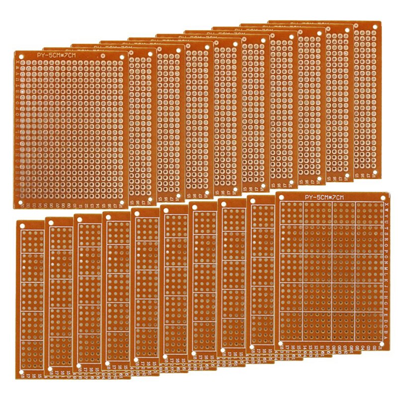 10pcs5X7 Cm Universele Broodplank Enkelzijdige Printplaat Rubber Board Sigg Connector Gat Boord Printplaat Multifunctio